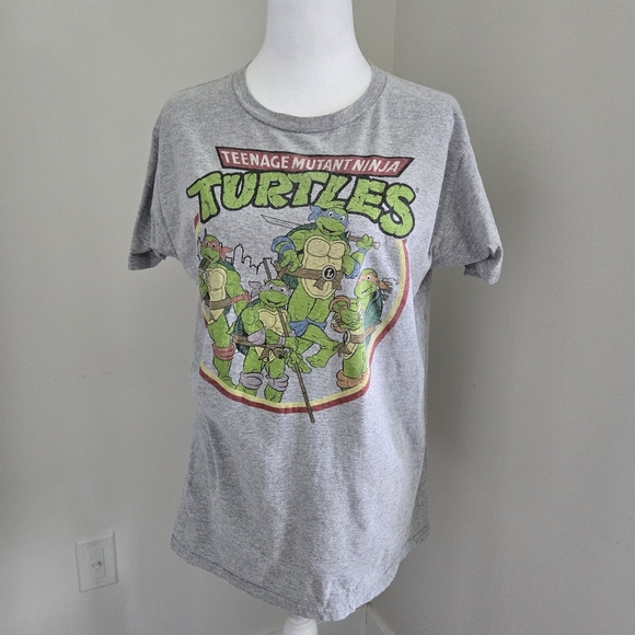 Nickelodeon Gray Teenage Mutant Ninja Turtles Medium T Shirt - Picture 1 of 6